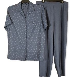Sag Harbor 2pc Shirt Pant Set Size 1X